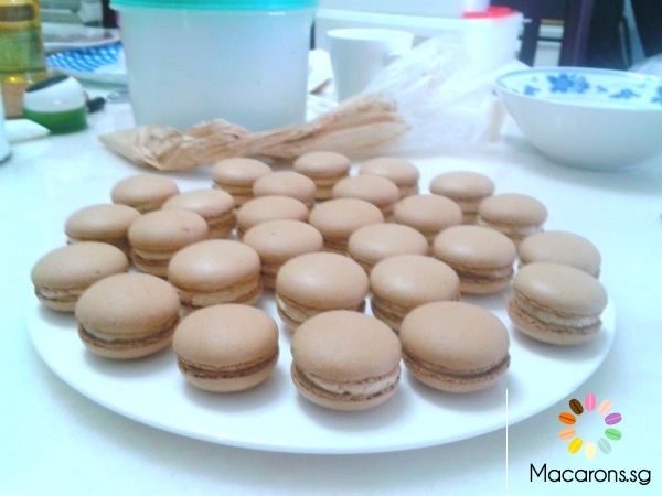 Singapore macarons - Italian Meringue Method