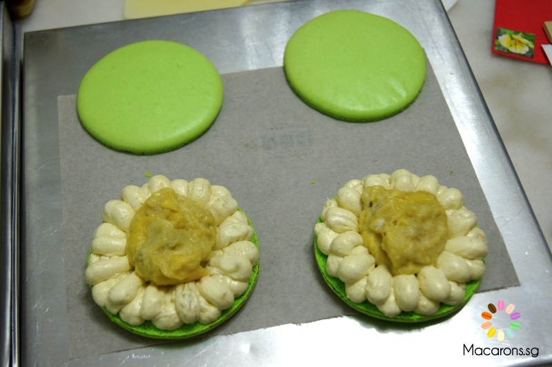 giant durian macarons in Singapore