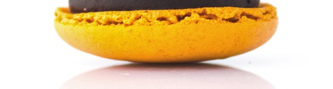 Choco-Orange-Zest Macarons In Singapore