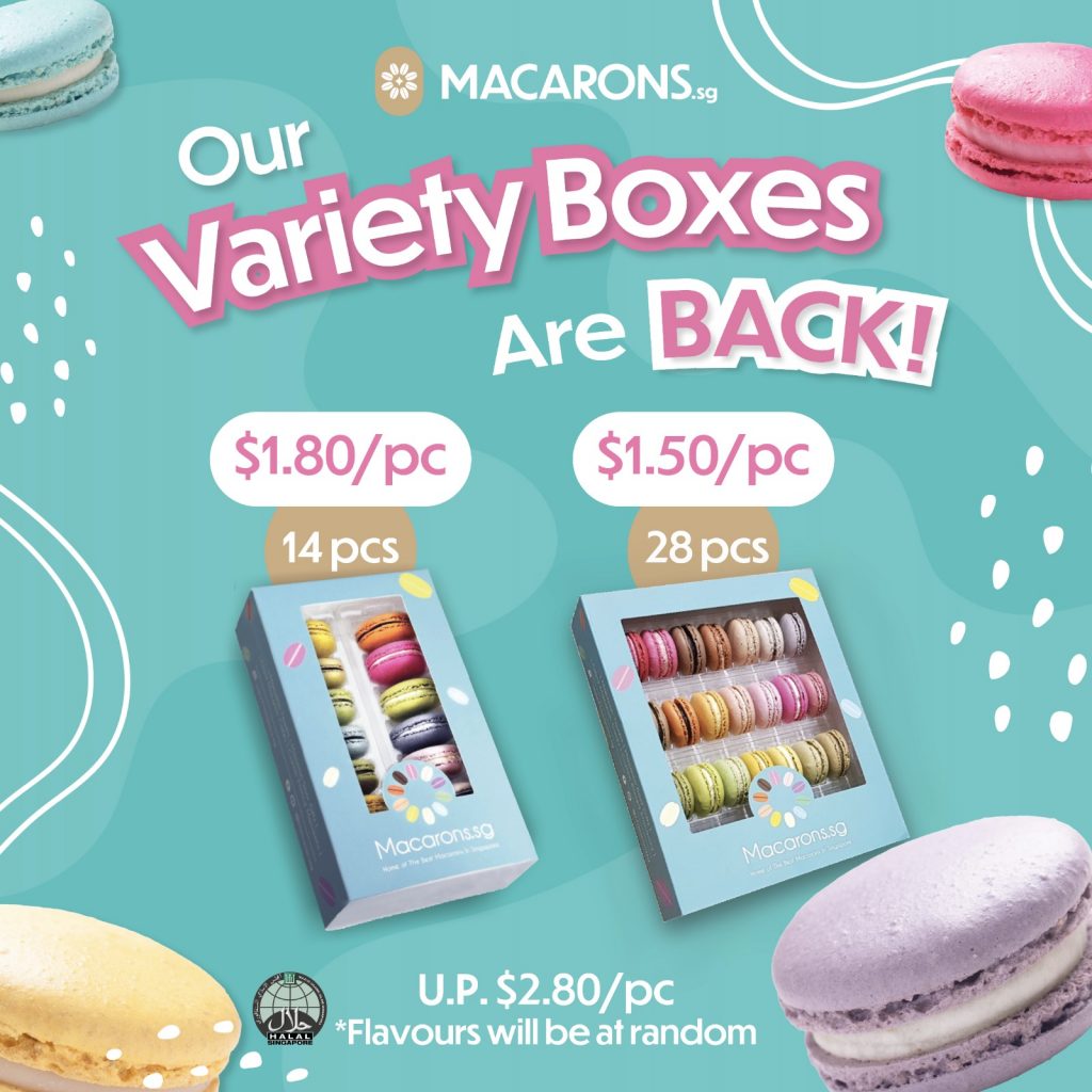 Macarons.sg Variety boxes are back